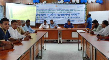 নাজিরপুরে ঘূর্ণিঝড় পূর্বাভাস ভিত্তিক আগামন সাড়াদান কর্মসূচি অনুষ্ঠিত